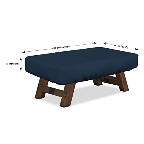 Covers & All Air Hockey Table Covers, Made of 12 Oz Waterproof & UV-Resistant Cover Max Fabric, Suitable for Indoors/Outdoors (88" W x 44" D x 15" H, Blue) - color: Blue