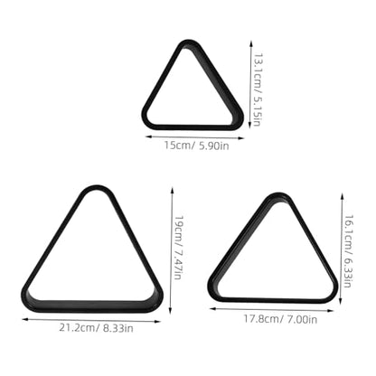 6pcs Pool Table Triangle Rack: Heavy Duty Ball Holder Snooker Rack - Table Balls Frame - Billiard Accessories for Bars Party Recreation 25/32/38mm