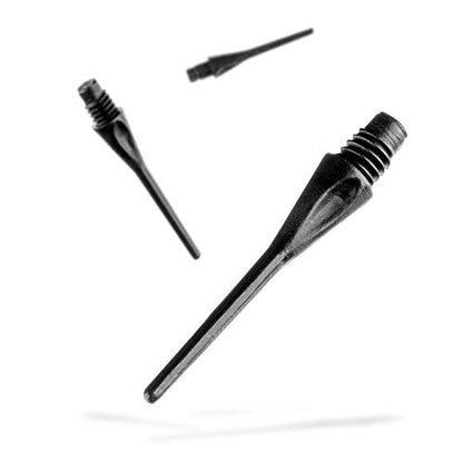 Viper Dart Accessory: Diamond 2BA Thread Soft Tip Dart Points, Black (500 and 1000 Packs)