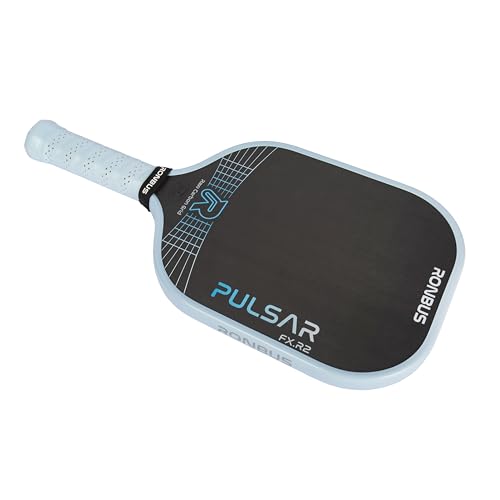 Ronbus Pulsar + Pulsar FX Thermoformed Raw Toray T700 Carbon Fiber Pickleball Paddle with 16 mm Polypropylene Honeycomb Core - style: Pulsar FX R2