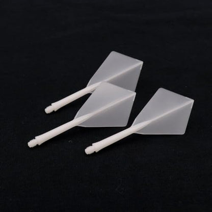 CUESOUL Rost AK5 Integrated Dart Shaft and Flights Transparent Color-S/M/L - color: Diamond Shape, size: M-28mm