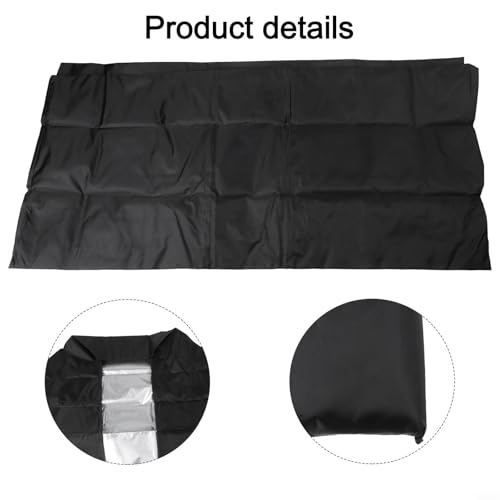 Foosball Table Cover Outdoor Dustproof UV Protective With Storage Bag(black)
