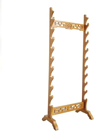 Portable Billiard Cue Rack Pool Table Accessory Organiser Wooden Pool Cue Holder - Freestanding Pool Ball Floor Stand For Game Room Clubs Hardwood Wall Mounted Pool Cue Holder(10) - size: 10