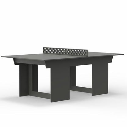 Lounge Concepts Outdoor Ping Pong Table | All Weather Table Tennis | Outdoor Gaming | Outdoor Game Sets | HDPE Ping Pong Table - color: Grey