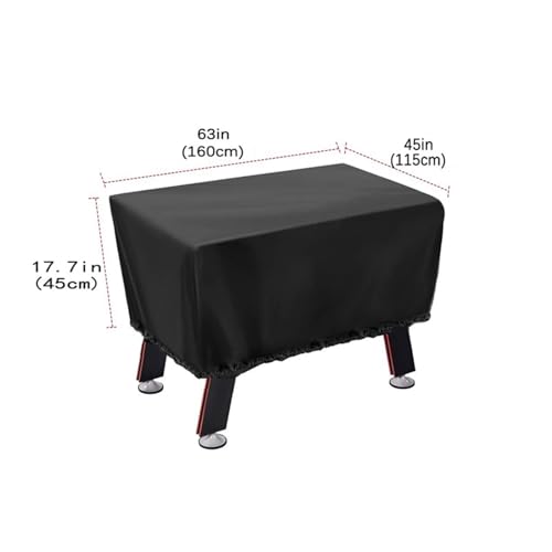 5FT 210D Oxford Cloth Foosball Table Cover, with Storage Bag, for Games and Toy Pool Tables