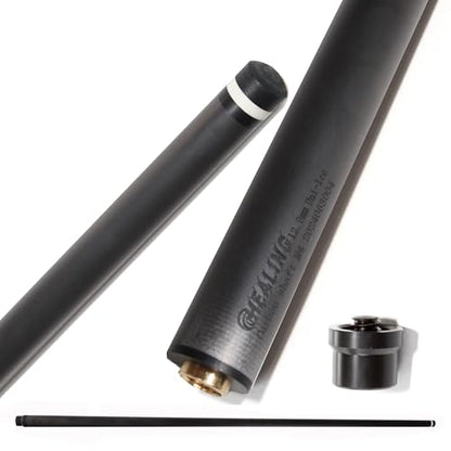 100% Carbon Fiber Shaft, Black Technology Shaft of Pool Cue Front Part for Billiard Play/Break/Snooker Cue Shaft with Foam- 737 mm,745mm,765mm - color: Black, size: 12.9*21.4*737
