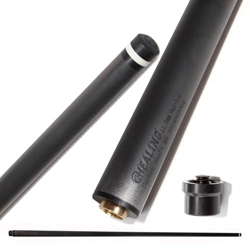 100% Carbon Fiber Shaft, Black Technology Shaft of Pool Cue Front Part for Billiard Play/Break/Snooker Cue Shaft with Foam- 737 mm,745mm,765mm - color: Black, size: 12.9*21.4*737