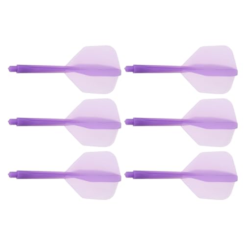 M METERXITY Integrated Dart Shaft and Flights- 2BA Screw in-one Dart Flight, Plastic Anti-Fall, Apply to Soft Tip Darts and Steel Tip Darts - color: Purple
