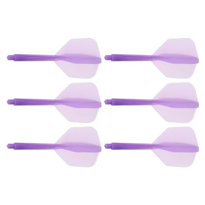 M METERXITY Integrated Dart Shaft and Flights- 2BA Screw in-one Dart Flight, Plastic Anti-Fall, Apply to Soft Tip Darts and Steel Tip Darts - color: Purple