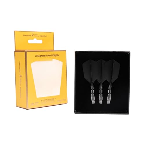CUESOUL ROST T19 Integrated Dart Shaft and Flight Slim Shape M Size 28mm - color: Black