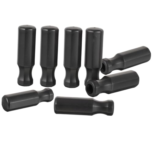 Mikikit 8Pcs Skid TPR Foosball Handles Professional Soccer Table Replacement Grips Ergonomic Design for Enhanced Play Compatible with Foosball Machines