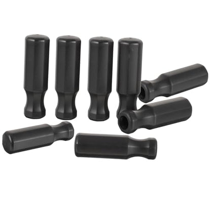 Mikikit 8Pcs Skid TPR Foosball Handles Professional Soccer Table Replacement Grips Ergonomic Design for Enhanced Play Compatible with Foosball Machines