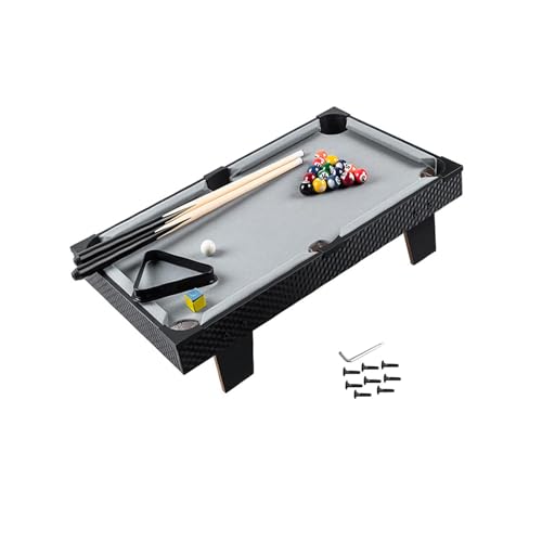 Mini Tabletop Pool Set Billiards Game Home Pool Cues Interaction Toy Desktop Snooker Table Indoor Game Toy for Travel Table, 63cmx38cmx15.5cm
