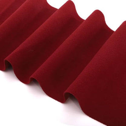 TOPZEA Billiard Cloth 8FT, Pre-Cut Pool Table Felt Replacement Kit with 6 Rail Cloth Strips for 8 Foot Tables, Billiards & Snooker Table Accessories, Indoor Sport Game, Red