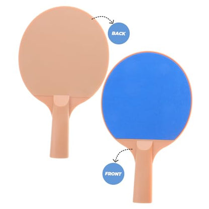 BESPORTBLE Plastic Elasticity Table Tennis Set with Paddles and Yellow Pong Balls Outdoor Professional Racket Kit for Accurate Shots and Control Lightweight Table Tennis Equipment for Sport