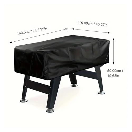 Foosball Table Cover 210D Folding Soccer Football Game Dustproof Moisture Resistant Furniture Protection Case