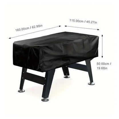 Foosball Table Cover 210D Folding Soccer Football Game Dustproof Moisture Resistant Furniture Protection Case