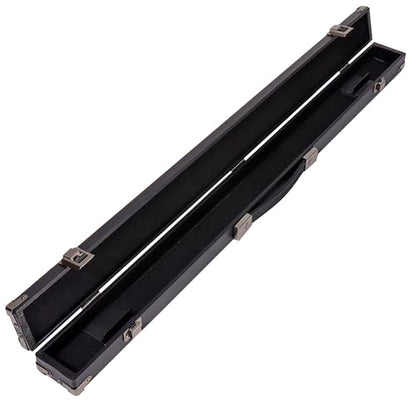 GSE Games & Sports Expert Billiard Pool Cue Stick Hard Box for 2-Piece Pool Cue Stick, Billiard Carrying Case Holds 1 Butt and 1 Shaft - color: Black