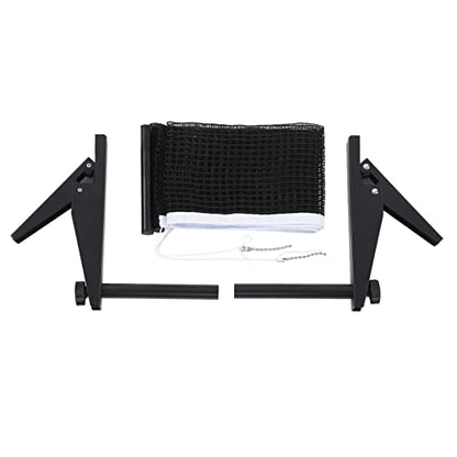 Table Tennis Net Rack Set, 67.7in Foldable Table Tennis Match Net Belt Bracket for Indoors Outdoors, Professional Athlete Amateur