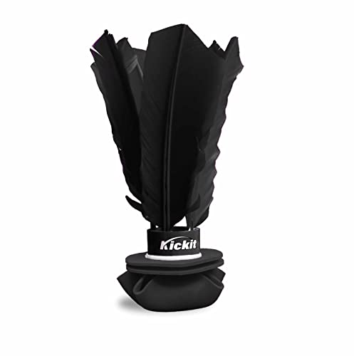 Kickit | The Original Birdie Soccer Trainer | Play Outdoors, Indoors or Backyard, Beach or Tailgate, All Ages Fun & Travel Friendly - color: Black