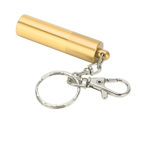 Billiard Cue Tip Tool with Keychain – Billiard Pool Snooker Stick Shaper Cue Tip Pick Pricking Pin Grinding Repair Tool for Snooker Pool Cue Tips - color: Gold