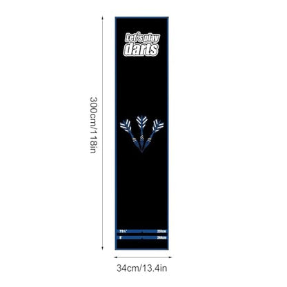 Dart Mat,Floor Protection Portable with Throw Line,Protective Dart Rug Mat - for Recreation Center Sports Club Basement Entertainment Area Garage Dormitory - size: B