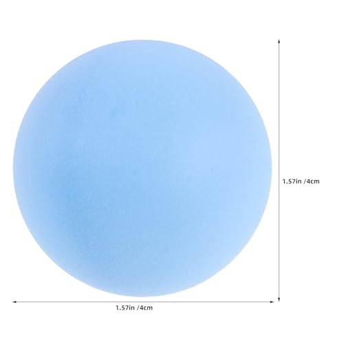 50pcs Frosted Table Tennis Balls: No Print 40mm Seamless Table Tennis Balls - Plastic White Light Blue Game Participants- Decoration Supplies for Games Party