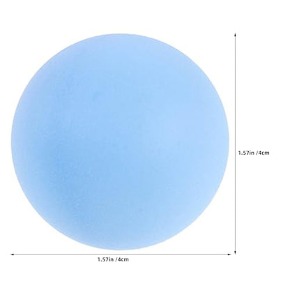 50pcs Frosted Table Tennis Balls: No Print 40mm Seamless Table Tennis Balls - Plastic White Light Blue Game Participants- Decoration Supplies for Games Party