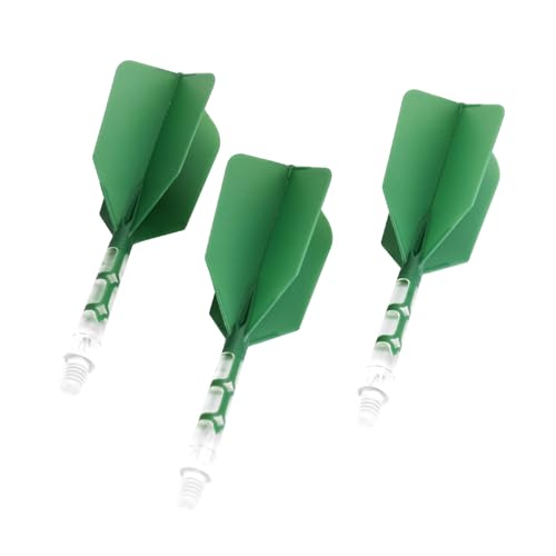 CUESOUL ROST T19 Integrated Dart Shaft and Flight Slim Shape M Size 28mm - color: Dark Green
