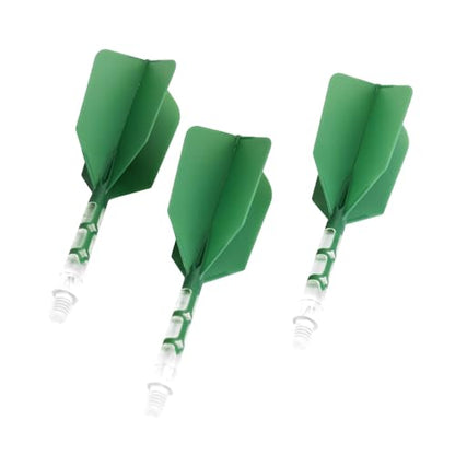 CUESOUL ROST T19 Integrated Dart Shaft and Flight Slim Shape M Size 28mm - color: Dark Green