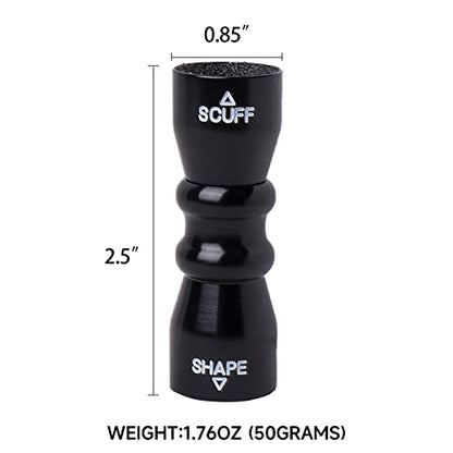 GSE Games & Sports Expert Billiard Pool Cue Tip Tool, Stick Scuffer/Shaper/Aerator/Joint Protector Tool, Billiard Accessories - style: Black 3-in-1 Bowtie Tool