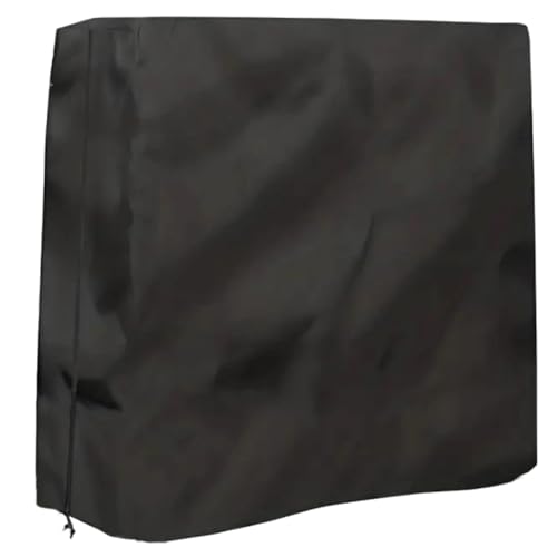 210D Oxford Pong Table Cover, Waterproof Sun-Dust-Snow Protection, Heavy Duty With Zipper, Indoor Outdoor, Black