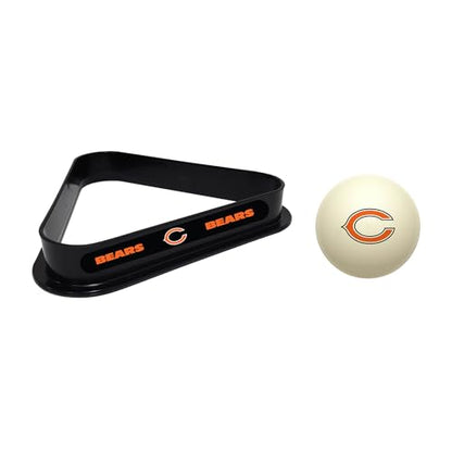 Imperial NFL Cue Ball & Rack Set - color: Chicago Bears, White