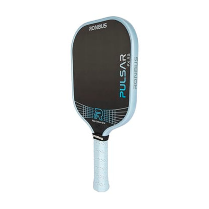 Ronbus Pulsar + Pulsar FX Thermoformed Raw Toray T700 Carbon Fiber Pickleball Paddle with 16 mm Polypropylene Honeycomb Core - style: Pulsar FX R2