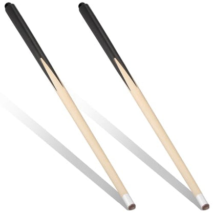 Wooden Mini Pool Cue Sticks 2pcs Short Billiard Cue for Boys and Girls Pool Sticks for Tight Space Sports Accessory Beginner Friendly