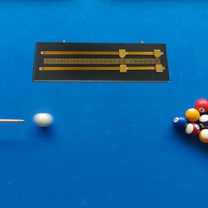 Vaveren Snooker Billiard Score Board,Shuffleboard Score Keeper,Scorer,Tabletop Game Snooker Game Accessories for Professional, Black