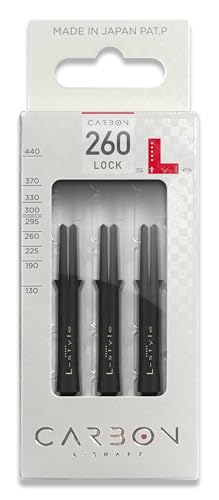 L-style L-Shaft Carbon Dart Shafts - Locked - Set of 3 - size: In-Between (260)