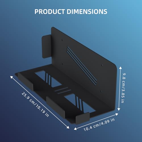 Wall Mount Storage Bracket Organizers for Game Console & Display Space Saving Designs Easy Installation Multifunctional