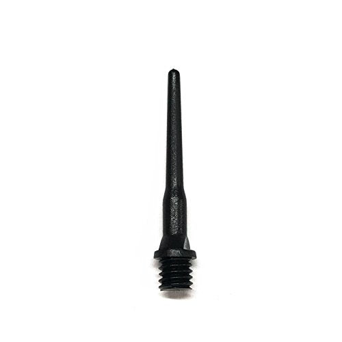 Black Long Extra Strong 2BA 3/16" Thread Soft Tip Dart Points 100-1000 Packs Plus USA I Love Darts Bracelet - size: 1000 ct.