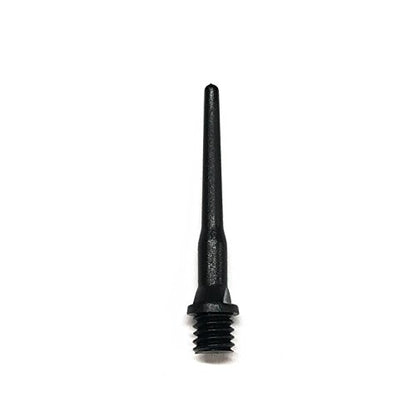 Black Long Extra Strong 2BA 3/16" Thread Soft Tip Dart Points 100-1000 Packs Plus USA I Love Darts Bracelet - size: 1000 ct.