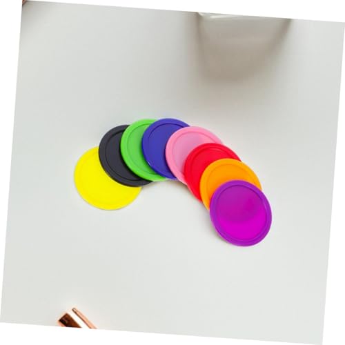 UPKOCH 8pcs Heavy Duty Air Hockey Pucks Replacement Set Accessories for Home and Professional Table Games for Boy Girl and Adults