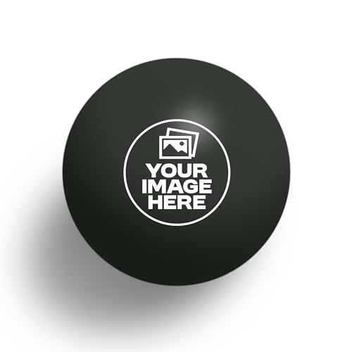 Uberpong Personalized Ping Pong Balls, Custom Image, Logo or Face, Gifts - color: Black, size: Pack of 10