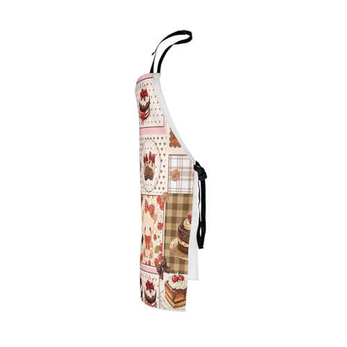 Castle Fairy Cute Rabbit Deer Kitchen Apron - color: Bear Cake Brown