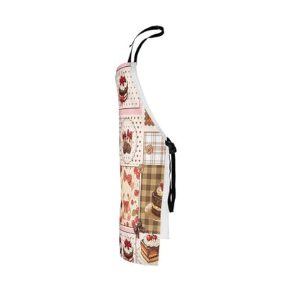 Castle Fairy Cute Rabbit Deer Kitchen Apron - color: Bear Cake Brown