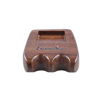 Weighted wooden 2-Cue pool cue stick holder, billiard cue stick holder, chalk holder