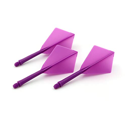 CUESOUL ROST Integrated Dart Shaft and Flights Medium,Diamond Shape,Set of 3 - color: Purple