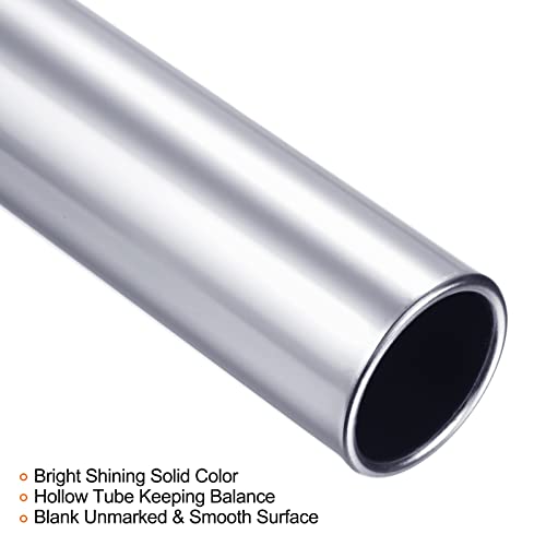 PATIKIL Relay Track Baton, Aluminum Alloy Tube Field Running Race Stick for Outdoor Athletics Sport Game Tool - color: Silver