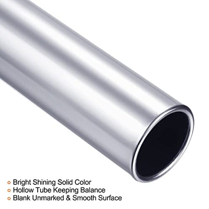 PATIKIL Relay Track Baton, Aluminum Alloy Tube Field Running Race Stick for Outdoor Athletics Sport Game Tool - color: Silver