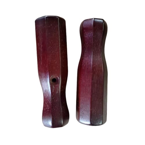 Table Soccer Handle, 8Pcs Wood Soccer Handle Grip Foosball Table Top Game Replacement Handle Part Foosball Accessories - color: wine red