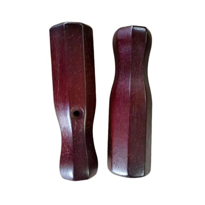 Table Soccer Handle, 8Pcs Wood Soccer Handle Grip Foosball Table Top Game Replacement Handle Part Foosball Accessories - color: wine red